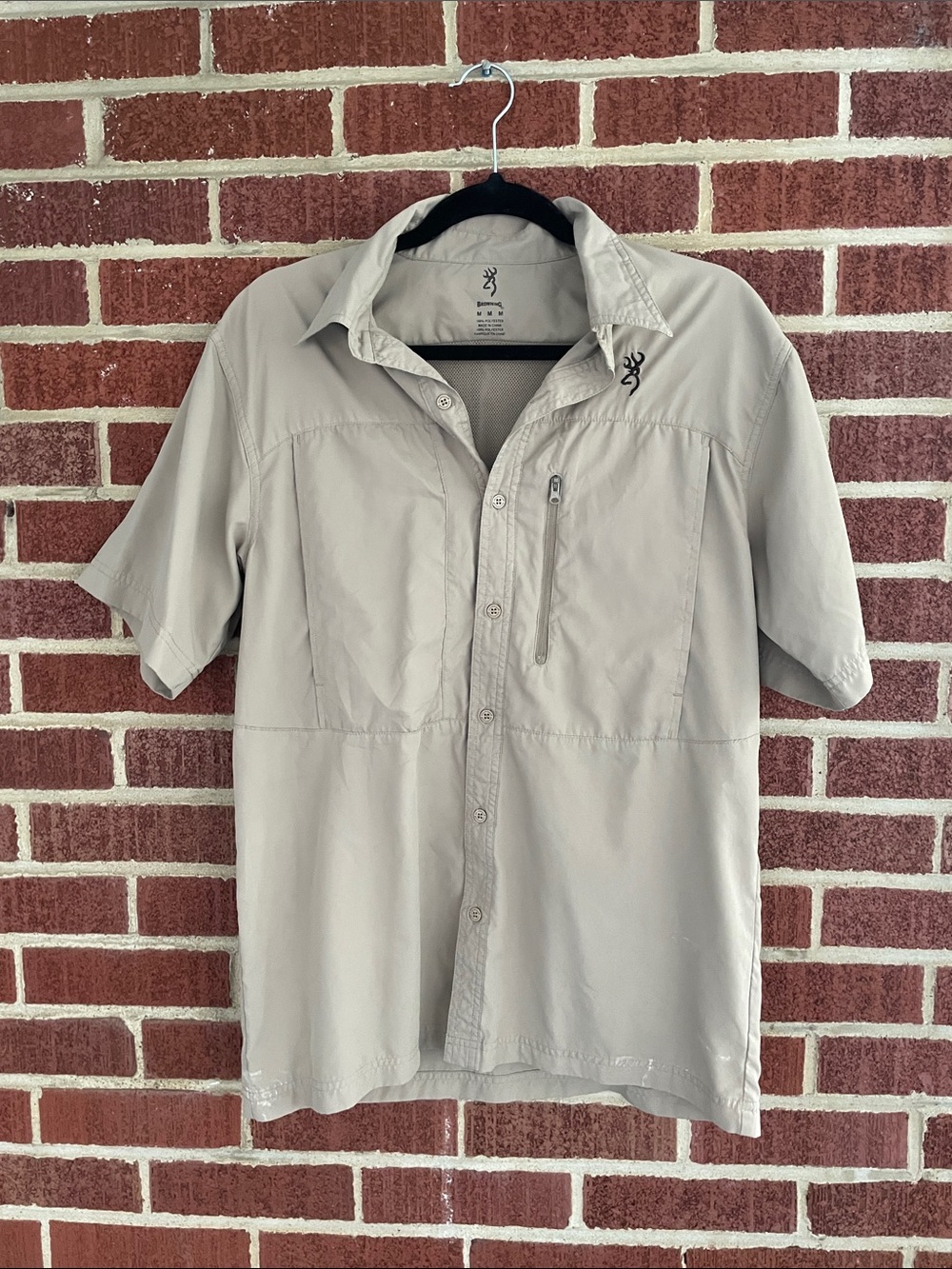 Browning Men's Tan Short Sleeve Shirt Jacket